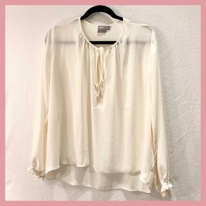 ASOS Sheer Tie-Neck Blouse